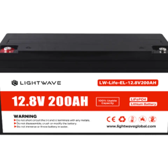 باتری لیتیوم آهن فسفات 12.8 ولت 200 آمپر ساعت لایت ویو مدل LW-Life-EL-12.8V200AH